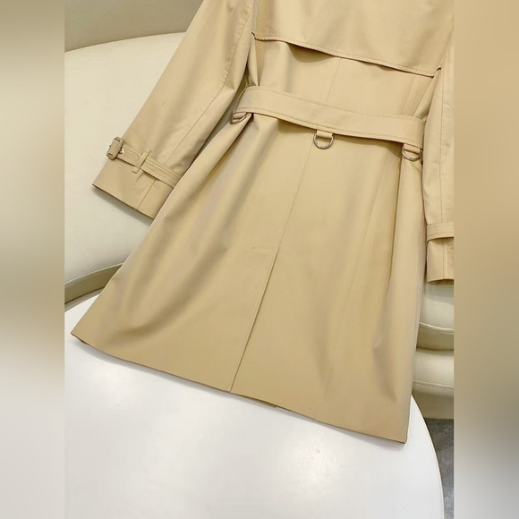 Burberry Tan Double-Breasted Trench Coat - Picture 8 of 8